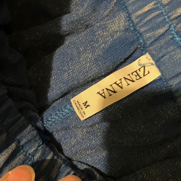 ZENANA. Outfitters Women’s Blue Joggers. Size M. COMFY!  Has Pockets. EUC - Picture 3 of 6